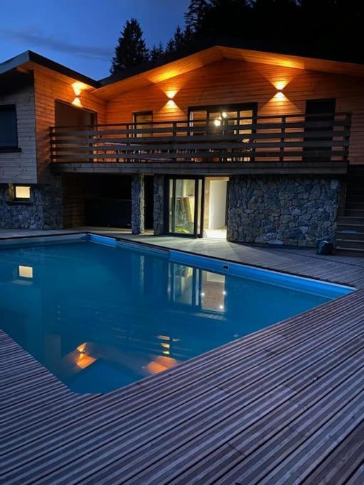 Chalet La Perle Verte, Luxe, Piscine, Spa Et Sauna Villa เฌราร์แมร์ ภายนอก รูปภาพ